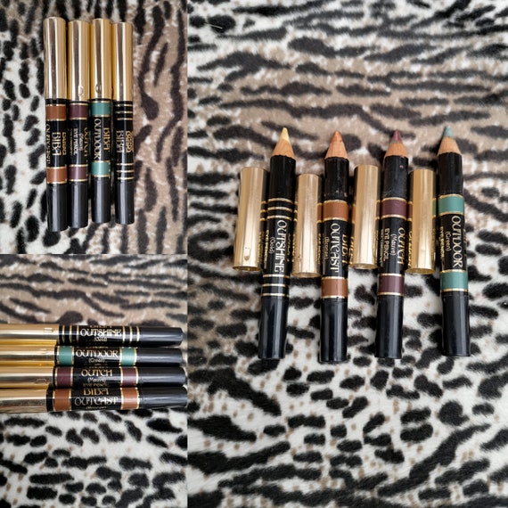 Original 1970s Biba Jumbo Eye Pencils Set - Good Condition - Only 45 pounds!