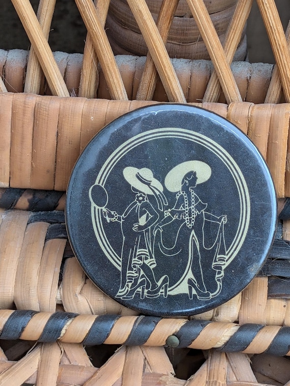 Original 1970s Biba Round Tin Badge Featuring The Children's Logo - Good Condition - Only 35 Pounds!