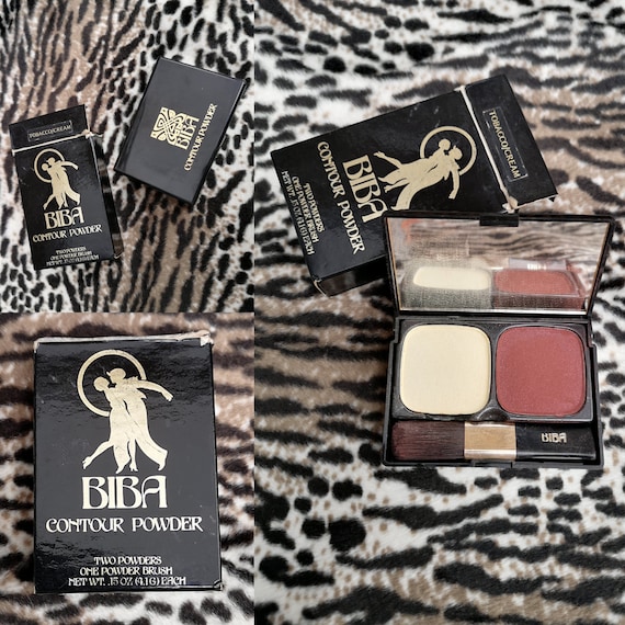 Original Rare 1970's Biba Tobacco Cream Contour Powder Make-up Set Made For The American Stores - Great Condition - Only 95 Pounds