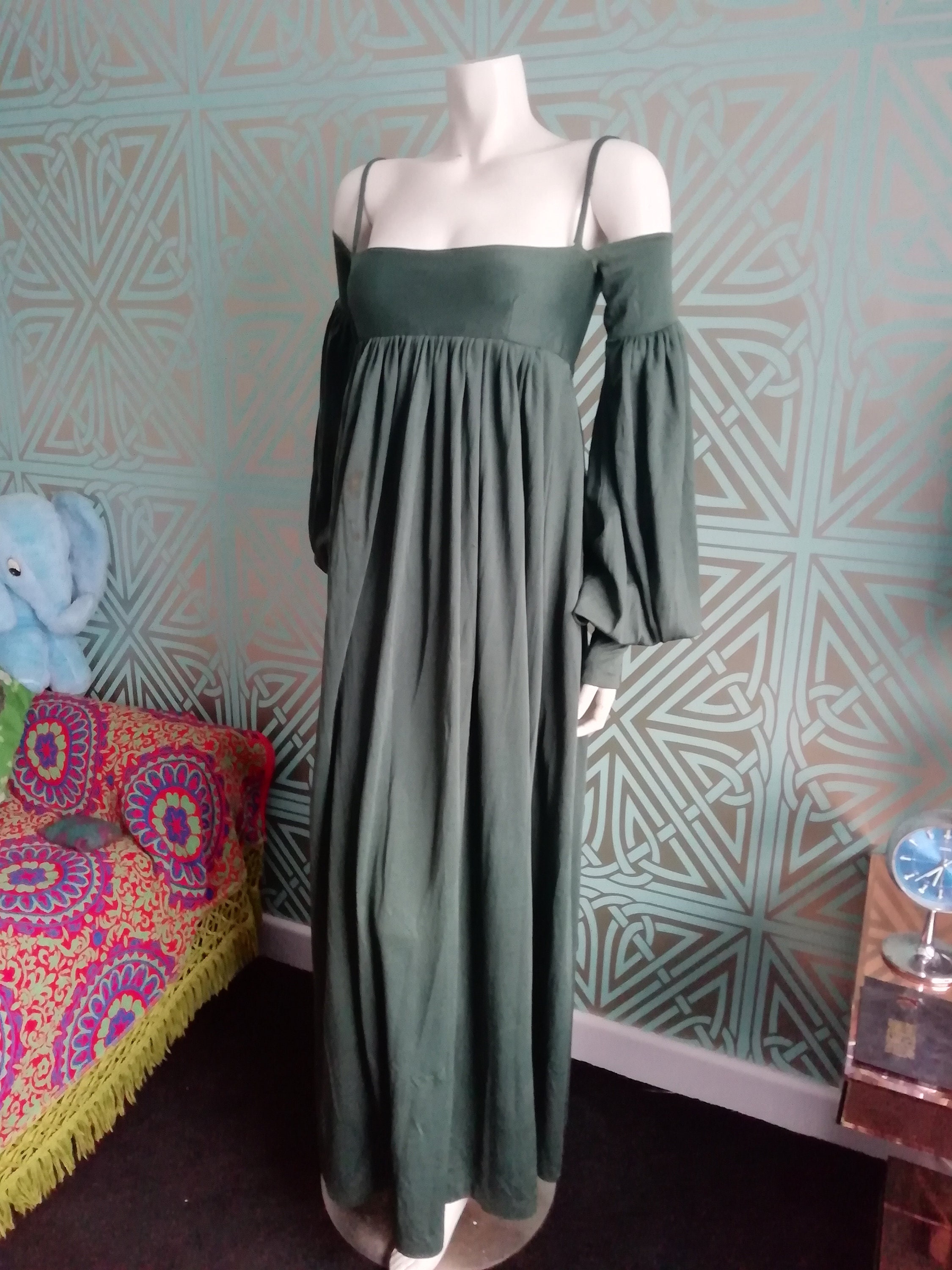Original 1970/71 Biba Polyester Knit Maxi Dress Good Condition Only