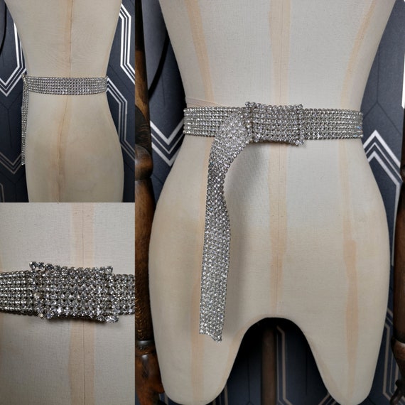Original 1920's 1930's Paste Diamanté Belt - Good Condition - Only 85 Pounds!