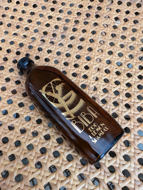 Original 1973 Biba Egg & Lemon Shampoo Bottle Half Full - Good Condition - Only 65 Pounds!