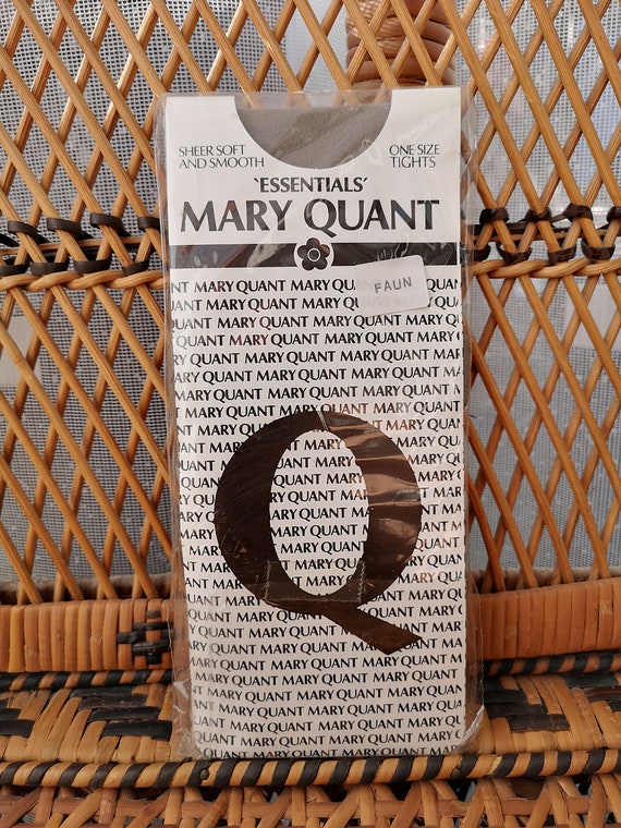 Deadstock Original 1980's Mary Quant Faun Sheer Design Tights - Mint Unused Condition - Only 8 pounds!