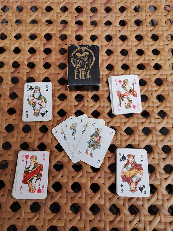 Original 1970s Biba Childrens Logo Small Box Of Playing Cards - Complete - Good Condition - Only 35 Pounds!