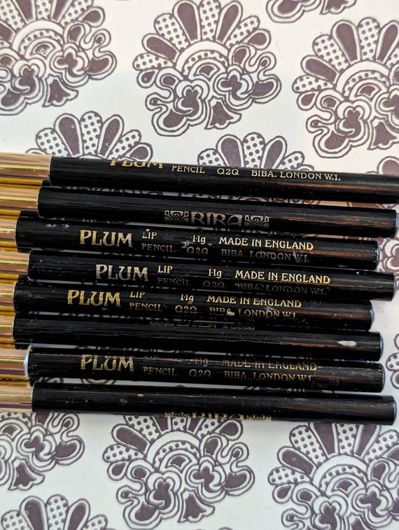 Original 1970s Biba Lip Pencil In Plum - Good Condition - Only 10 pounds Each!