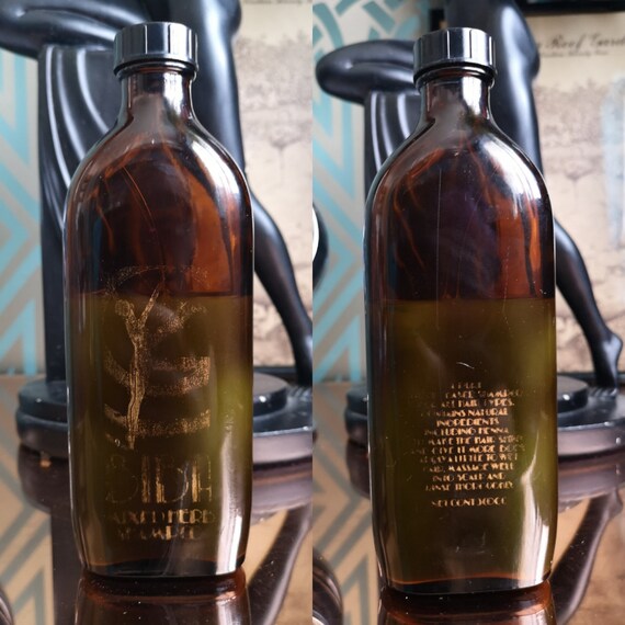 Original 1973 Biba Mixed Herbs Shampoo Bottle Part Full - Good Condition - Only 45 Pounds!