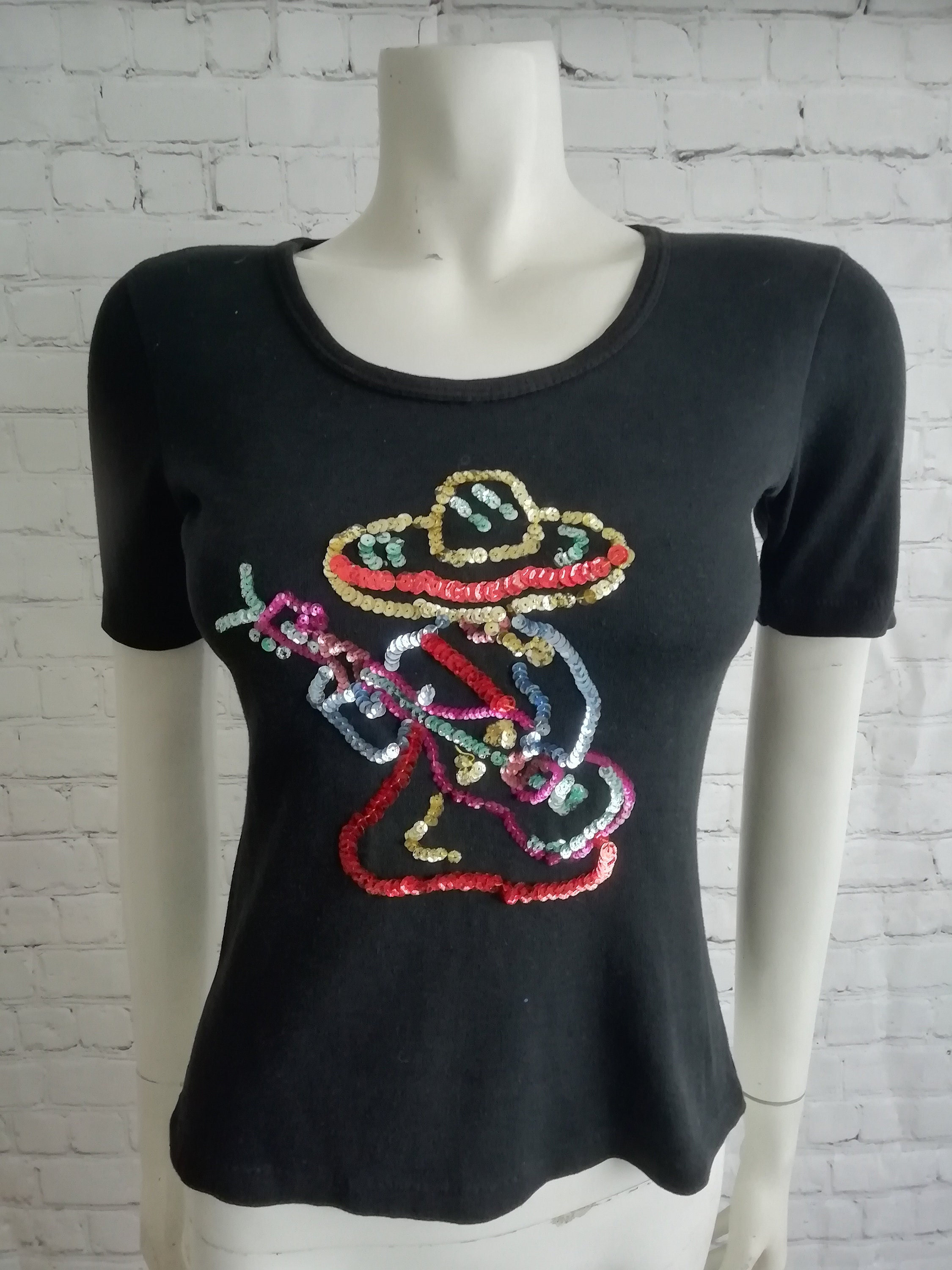 t shirt sequin reversible garcon