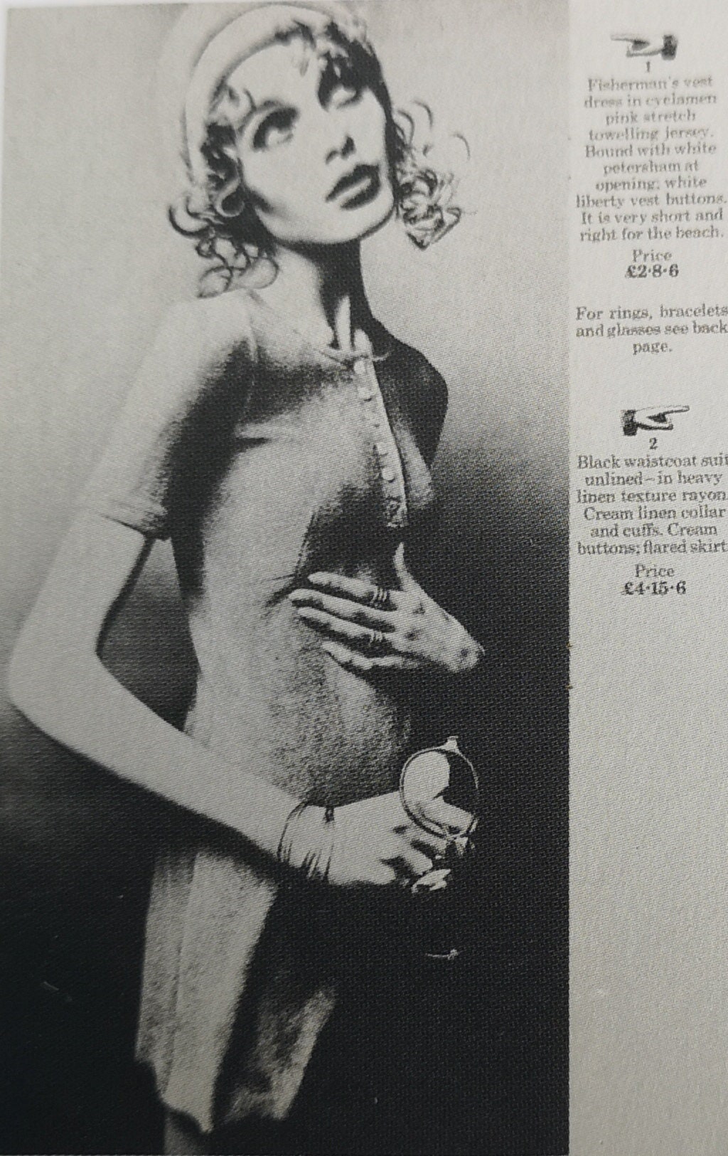 SALE *** Original 1968 Biba Baby Pink Toweling Dress From The Original