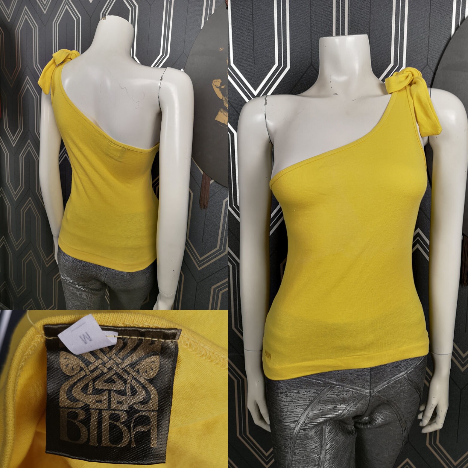 Original 1973/74 Biba Sunshine Yellow Cotton Top Mint Condition