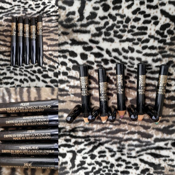 Original 1970's Biba Eye Shadow Pencils X5 - Good Condition - Only 55 Pounds
