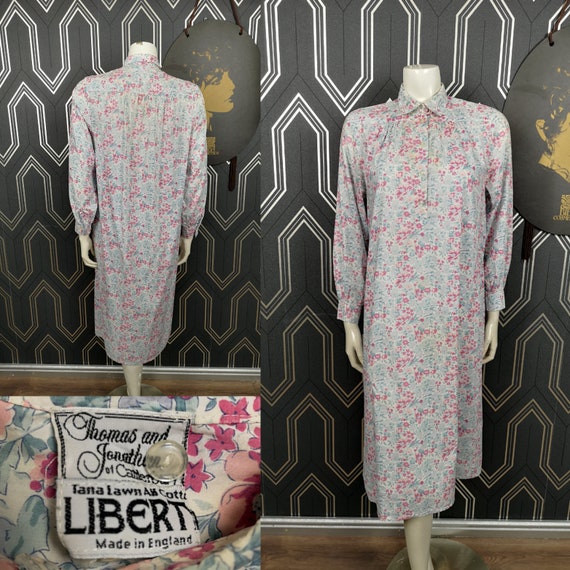 Original Late 1960's Liberty Cotton Night Dress - Poor Condition - Only 15 Pounds!