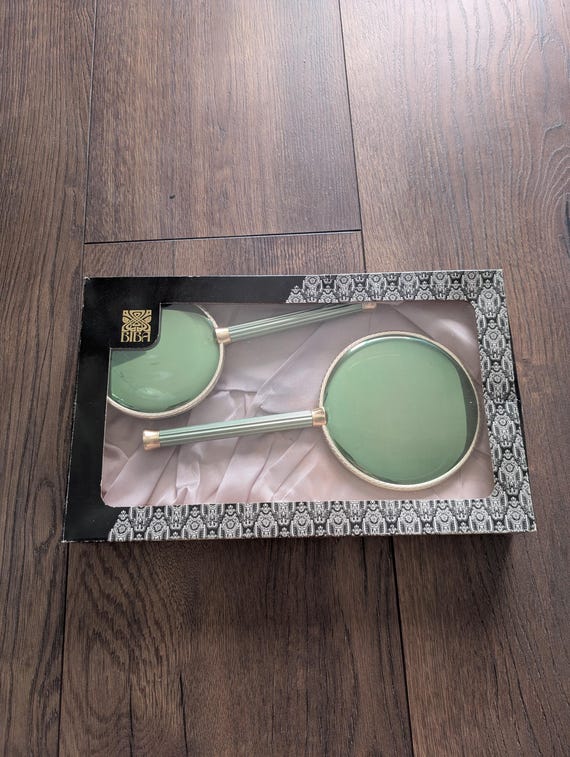 Original 1970s Biba Mirror & Brush Set - Good Condition - Only 95 pounds!