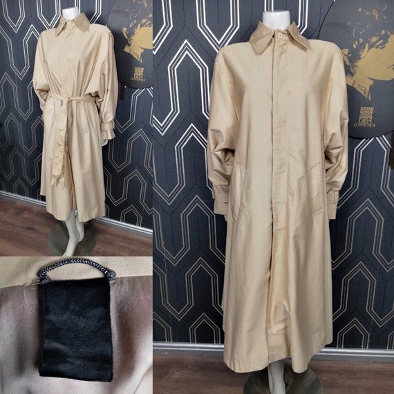 Rare Original 1973 Biba Mens Beige Trench Maxi Coat  - Good Condition - Only 450 Pounds!