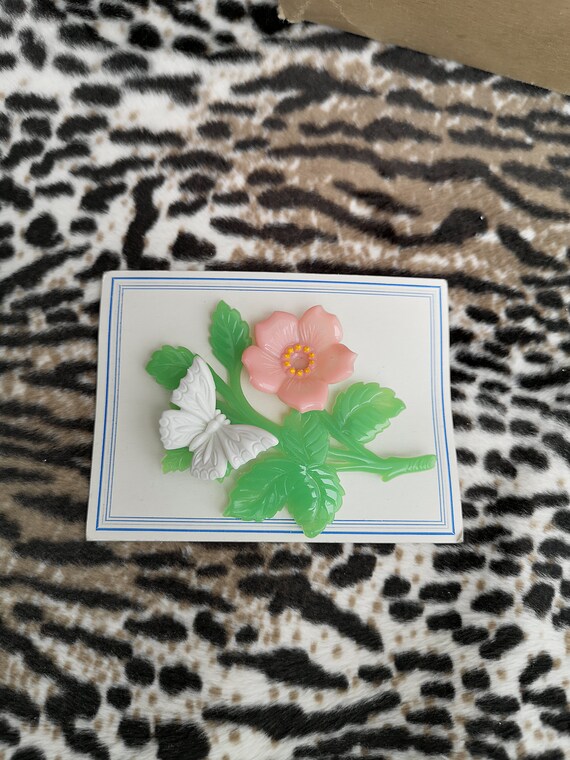 Original 1960's Deadstock Novelty Flower & Butter… - image 3