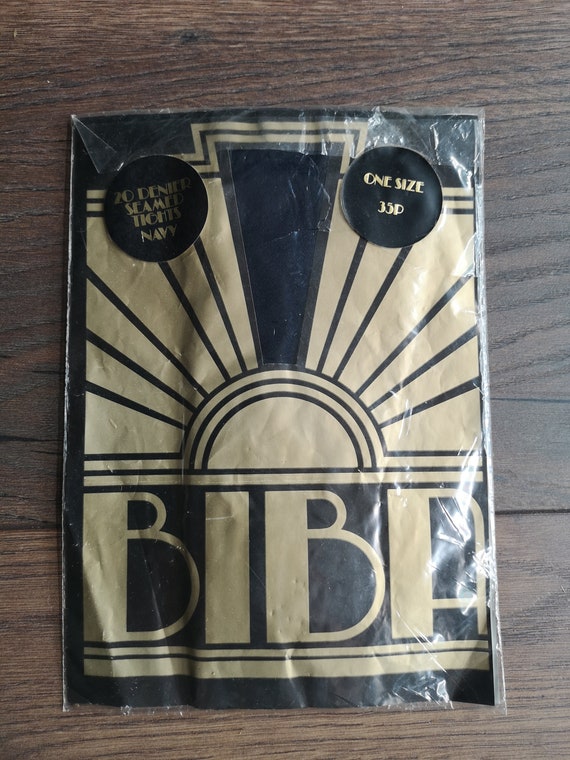 Original 1974 Biba Navy Blue Tights Unused - Good Condition - Only 35 pounds!