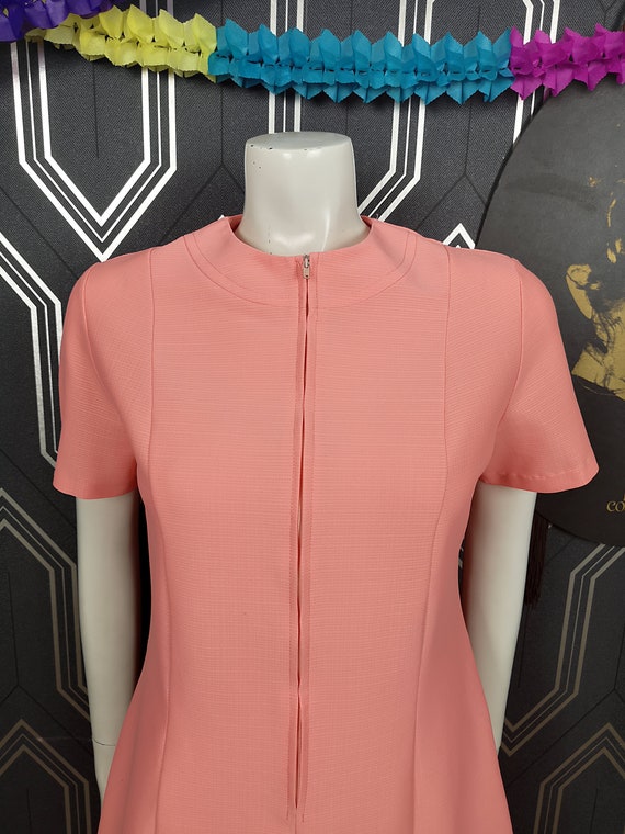 Original 1960's Salmon Pink Mini Scooter Dress Good… Gem