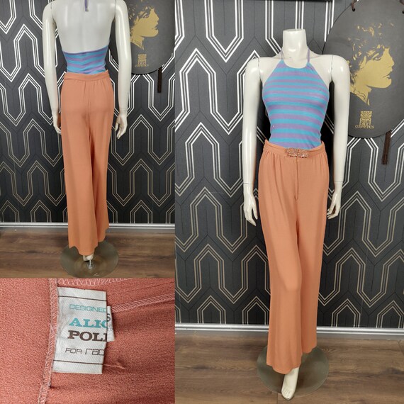 Rare Original 1970's Alice Pollock For Radley Moss Crepe Trousers - Good Condition - Only 245 Pounds!