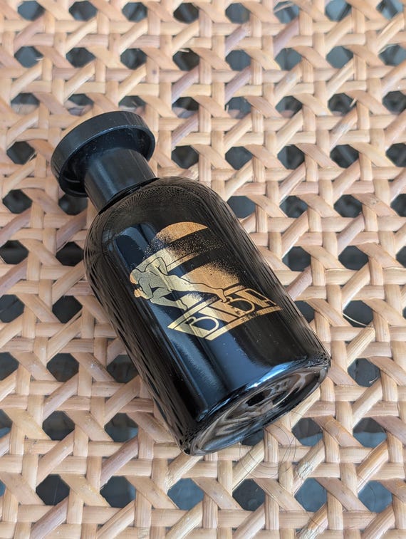 Original 1970s Biba Bottle Of Mens Herb Aftershave Glass Bottle With Some Inside - Great Condition - Only 55 Pounds!