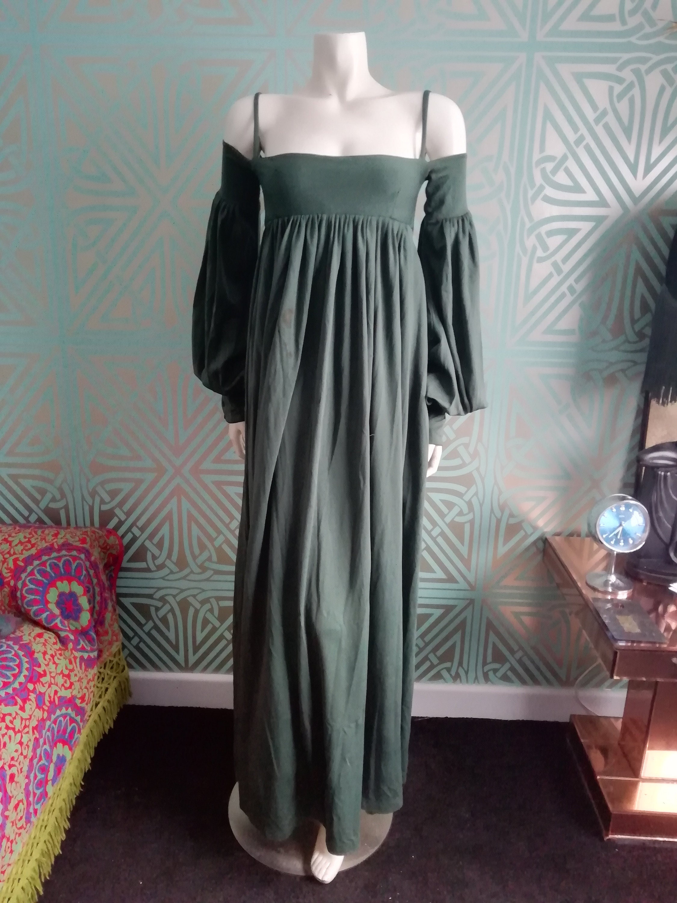 Original 1970/71 Biba Polyester Knit Maxi Dress Good Condition Only