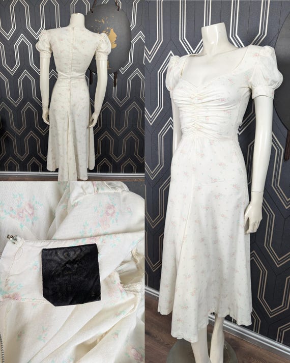 Original 1974 Biba Classic Floral Cotton Tea Dress - Good Condition - Only 245 Pounds!