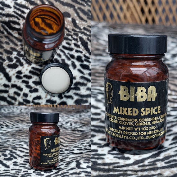 Vintage Original 1970s Biba Mixed Spice Herb Jar - Good Condition - Only 45 Pounds!