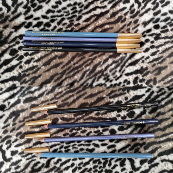 Original 1970's Biba Denim Eye Pencils X4 - Great Unused Condition - Only 55 Pounds