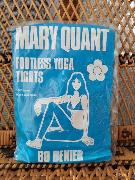 Deadstock Original 1970's Mary Quant Footless Purple Yoga Tights - Good Unused Condition - Only 25 pounds!