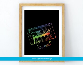 Remix Cassette Print