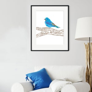 Somewhere Over the Rainbow Bluebirds Fly Print/poster, Unframed - Etsy