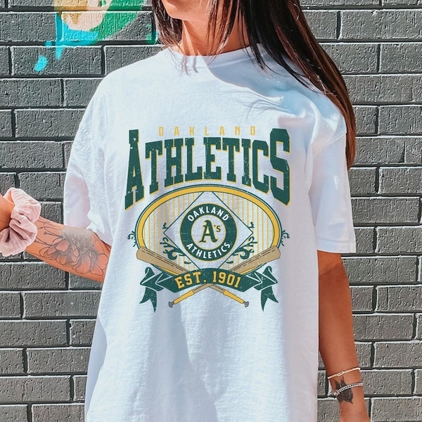 Vintage Oakland Athletics EST 1901 Shirt, Oakland Athletics Shirt, Oakland Baseball Shirt, Unisex T-shirt Sweatshirt Hoodie