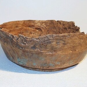 Old Rustic Wood Bowl image 4