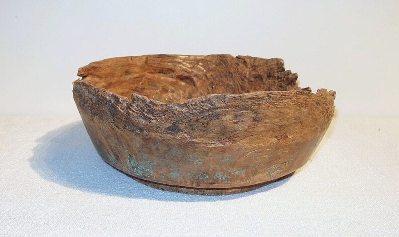 Old Rustic Wood Bowl image 4