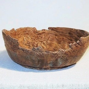 Old Rustic Wood Bowl image 1