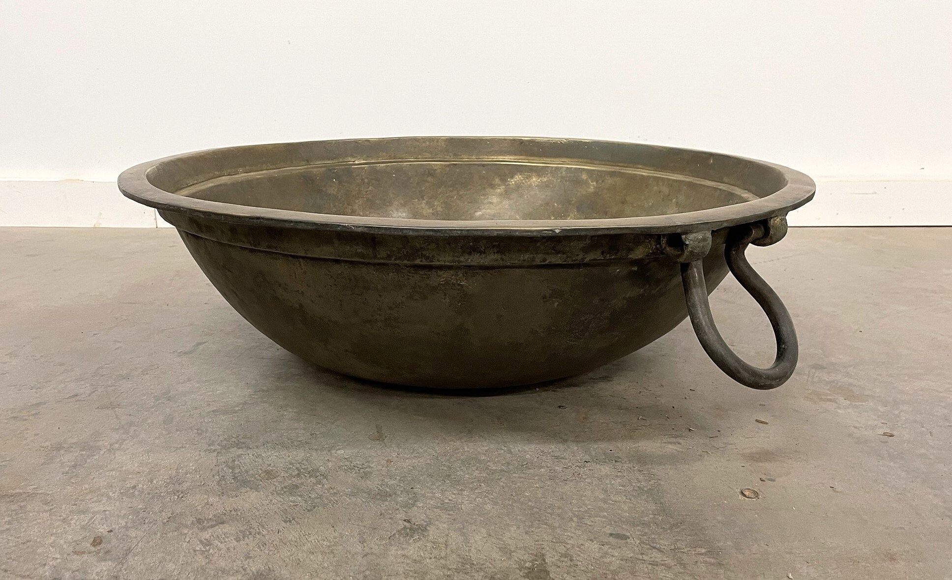 Large Antique Brass Sugar Kettle 1 Etsy