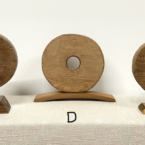 Vintage Teak Wheels Organic Art