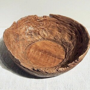 Old Rustic Wood Bowl image 5