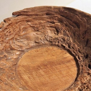 Old Rustic Wood Bowl image 6