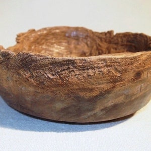 Old Rustic Wood Bowl image 2