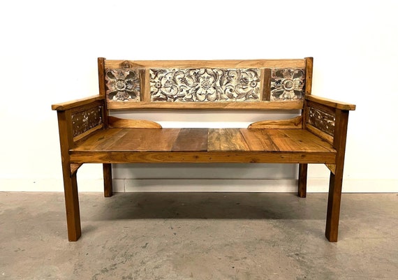Indonesian teak bench discount