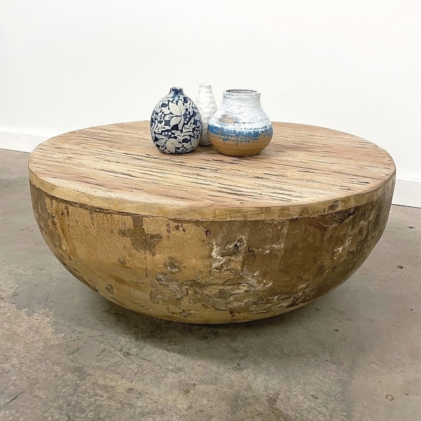 Drum Coffee Table Etsy