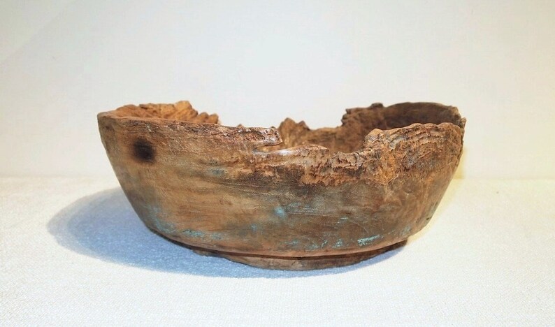 Old Rustic Wood Bowl image 3