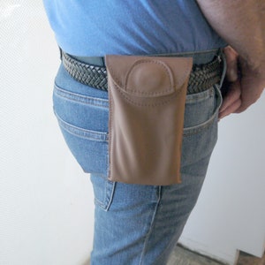 Leren smartphonehoesje