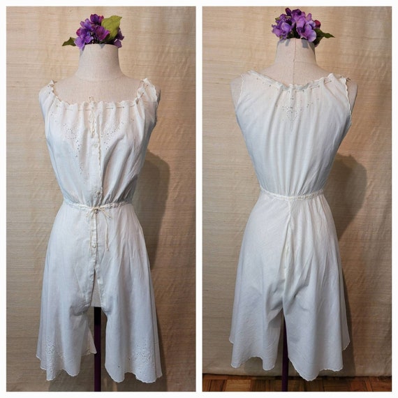 Antique 1900s Victorian / Edwardian Step in Camis… - image 1