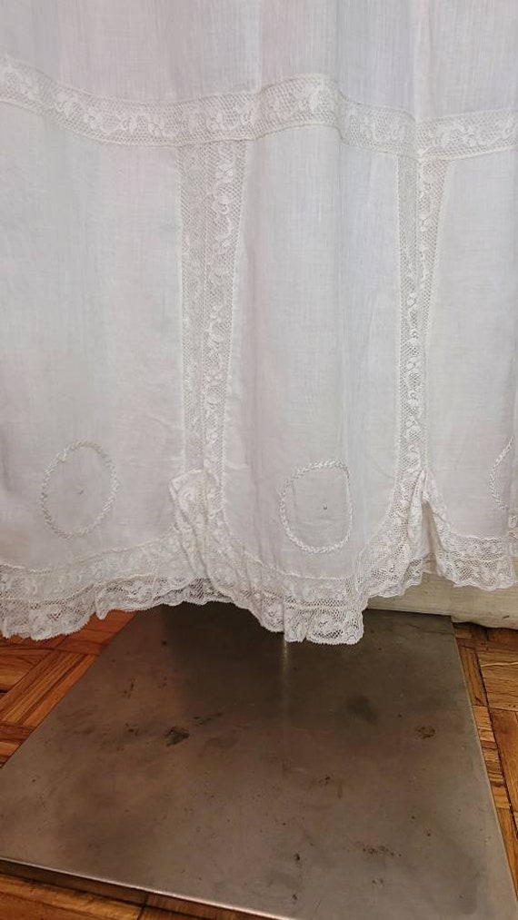 Antique Victorian / Edwardian Petticoat w/ Scallo… - image 7