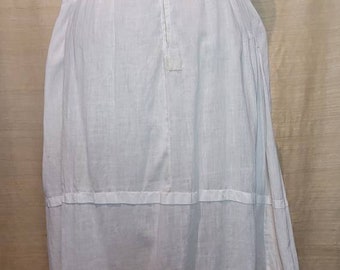 Antique 1900s Victorian / Edwardian  White Cotton Volup Petticoat