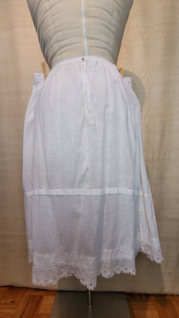 Antique 1900s Victorian / Edwardian  White Cotton 