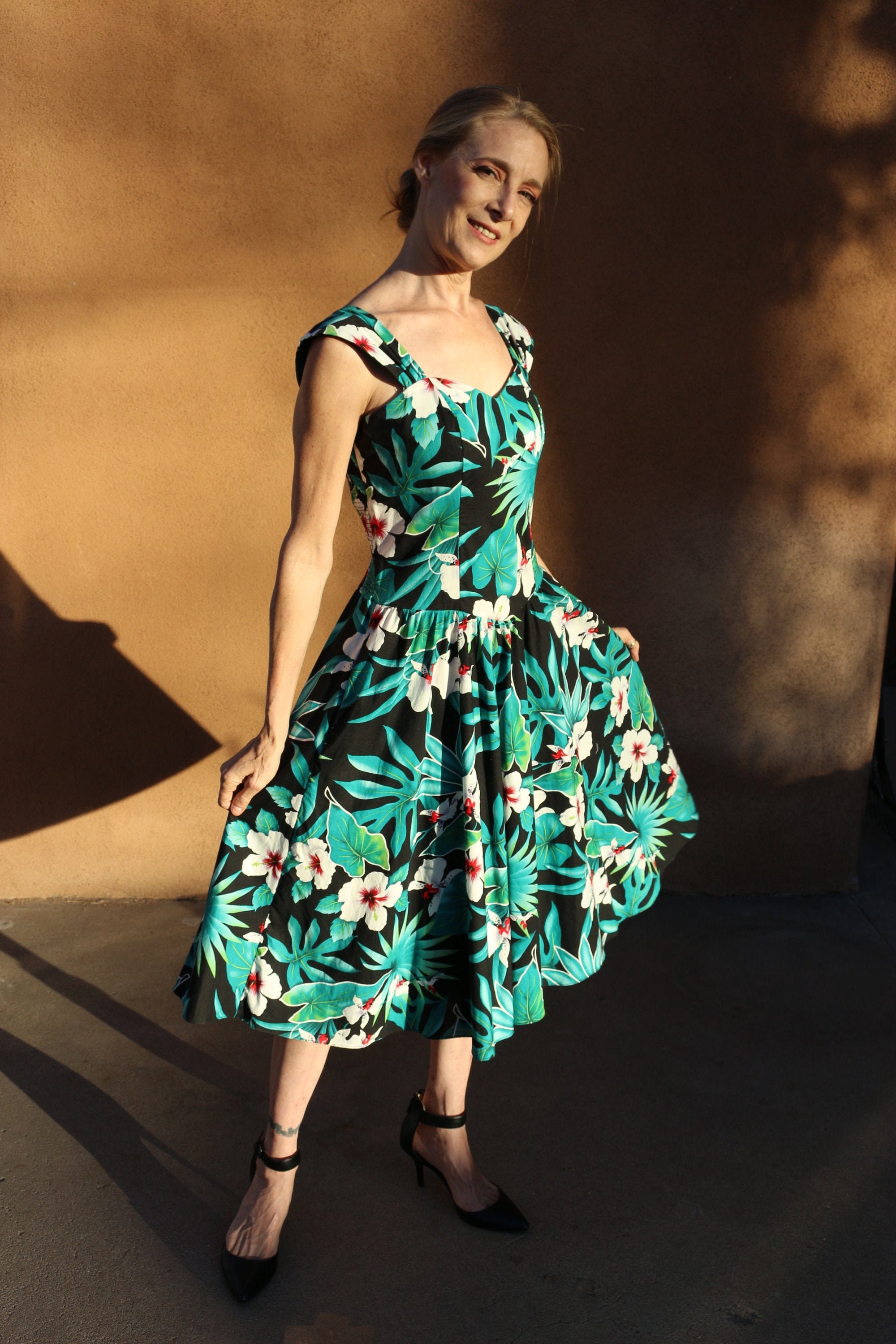 Monstera print dress hotsell