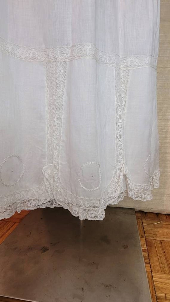 Antique Victorian / Edwardian Petticoat w/ Scallo… - image 8