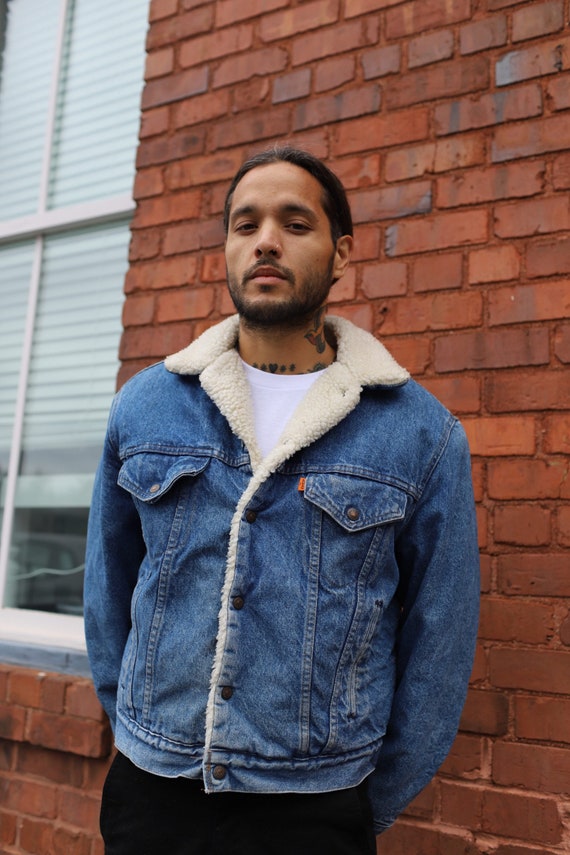 Levi's orange tab sherpa trucker jacket discount
