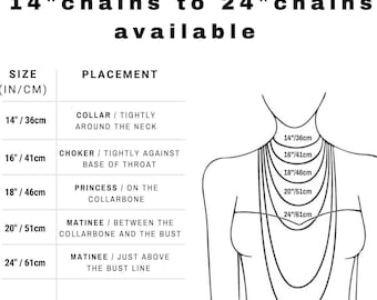 Sterling silver trace chains in various lengths.